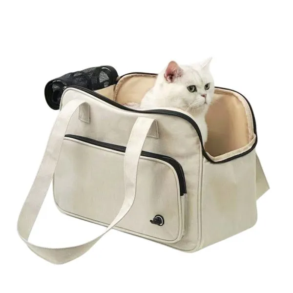 Bespoke pet travel carrier manufactured to brand specifications